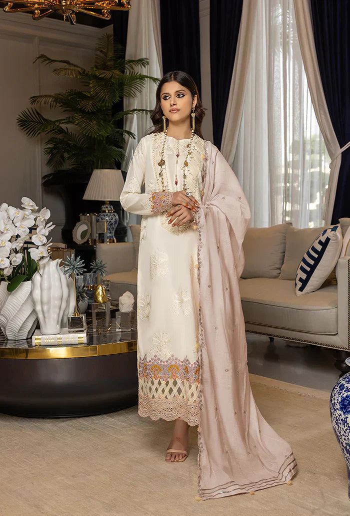Humdum | Charlotte Chikankari Lawn | D04 - Saira Saqlain