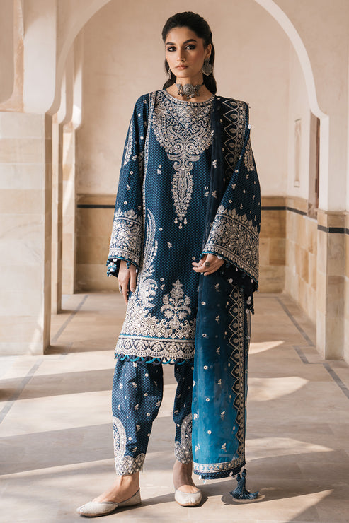 Jazmin | Shahkaar Luxury Lawn 24 | SL24-D5 - Saira Saqlain