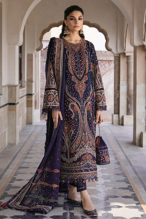 Jazmin | Shahkaar Luxury Lawn 24 | SL24-D9 - Saira Saqlain