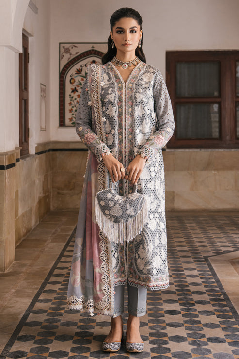 Jazmin | Shahkaar Luxury Lawn 24 | SL24-D3 - Saira Saqlain