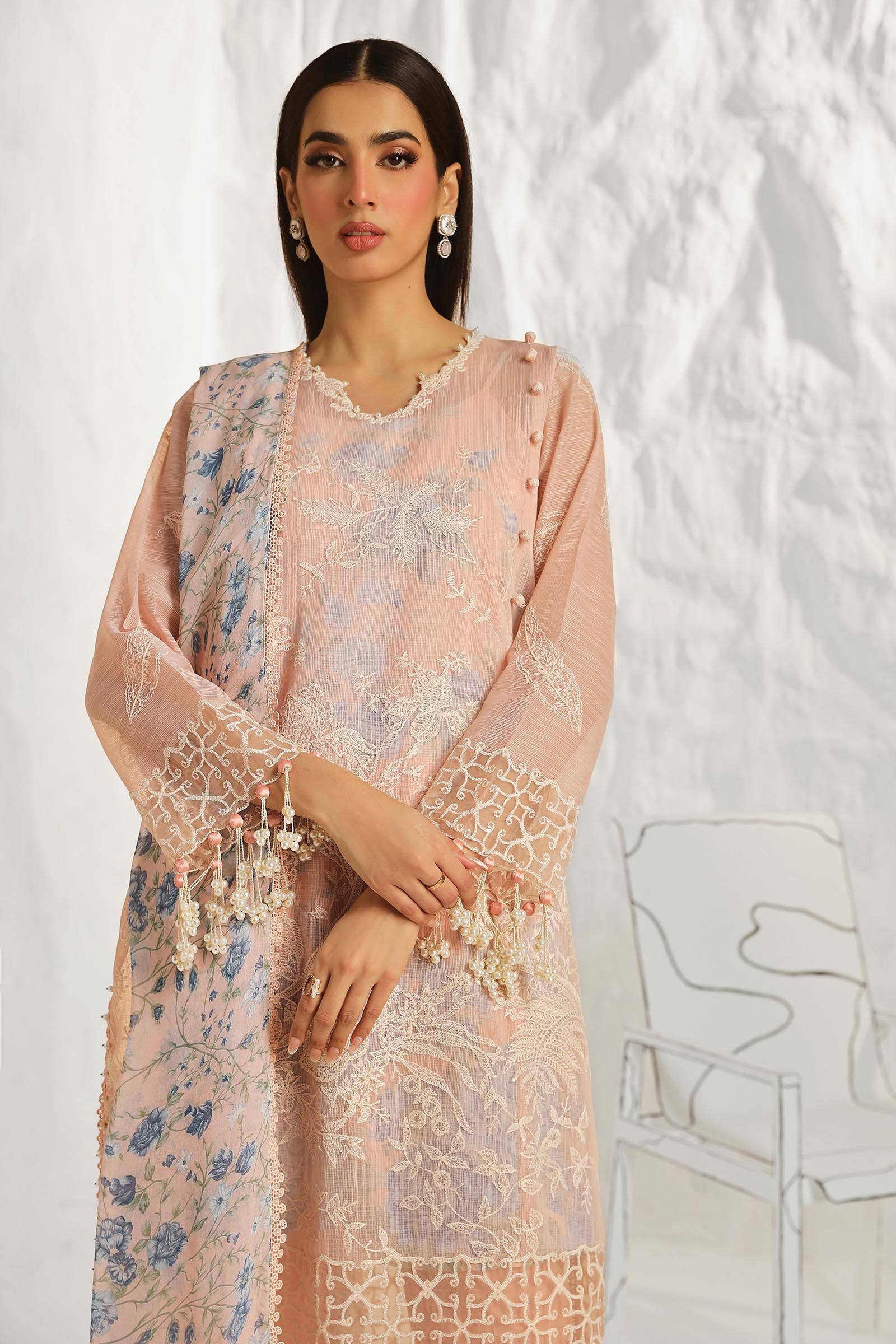 Sana Safinaz | Muzlin Summer 24 | 016B-CJ - Saira Saqlain