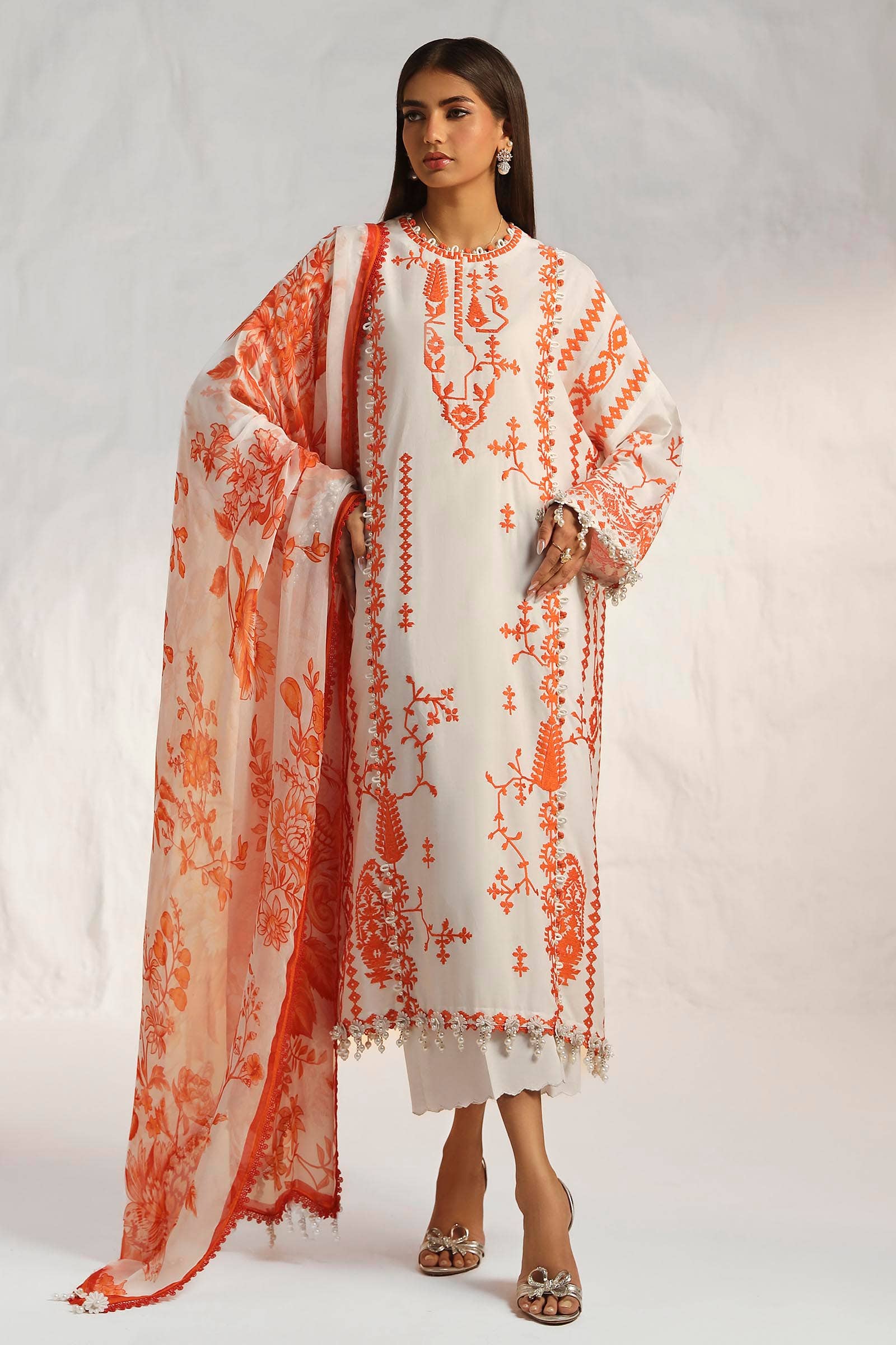 Sana Safinaz | Muzlin Summer 24 | 017B-CJ - Saira Saqlain