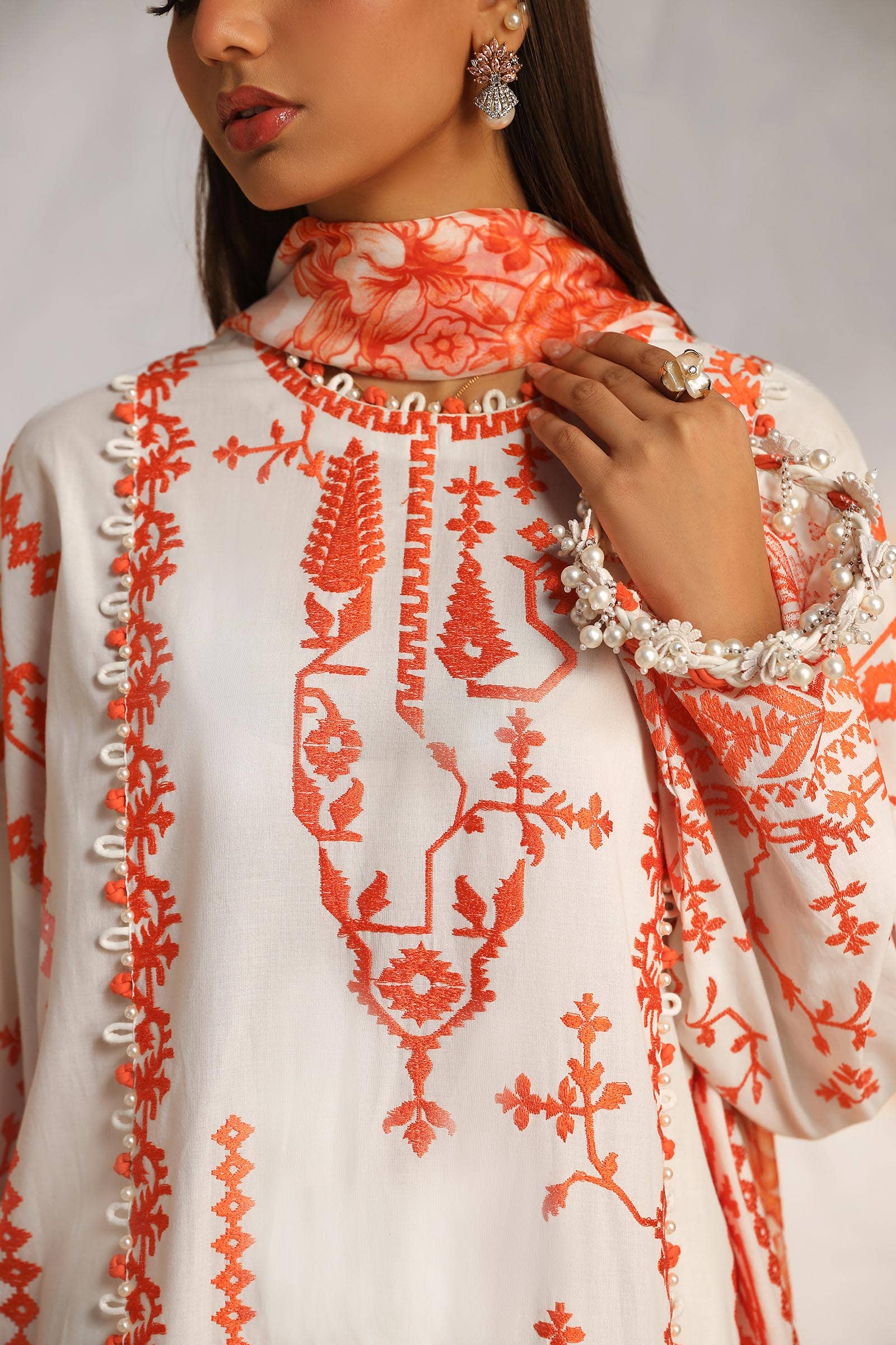 Sana Safinaz | Muzlin Summer 24 | 017B-CJ - Saira Saqlain