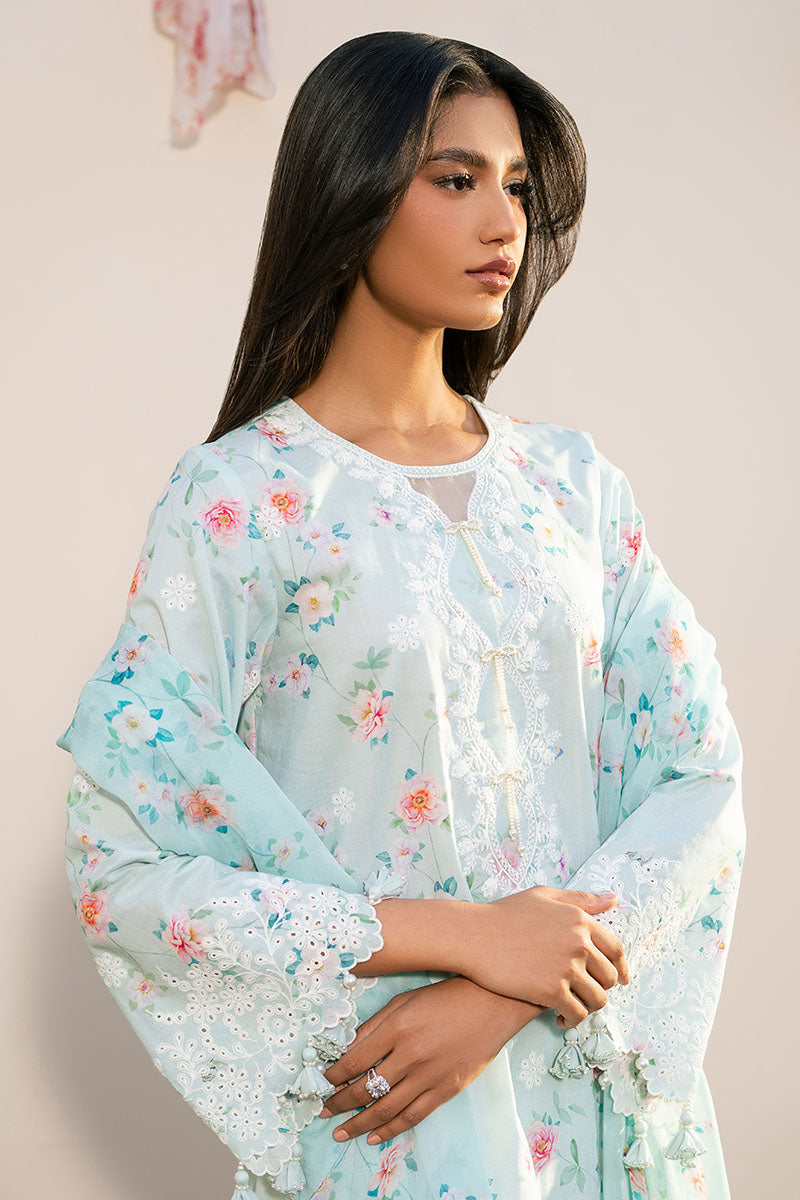 Cross Stitch | Mahiri Lawn 25 | AQUA DEW -   Ladies Clothes -  Saira Saqlain