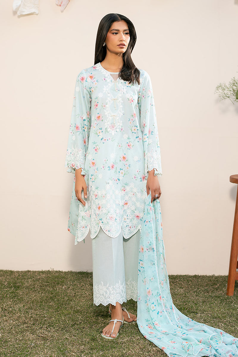 Cross Stitch | Mahiri Lawn 25 | AQUA DEW -   Ladies Clothes -  Saira Saqlain