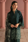 Cross Stitch | Premium Lawn 25 | VIRIDIAN GREEN - Saira Saqlain
