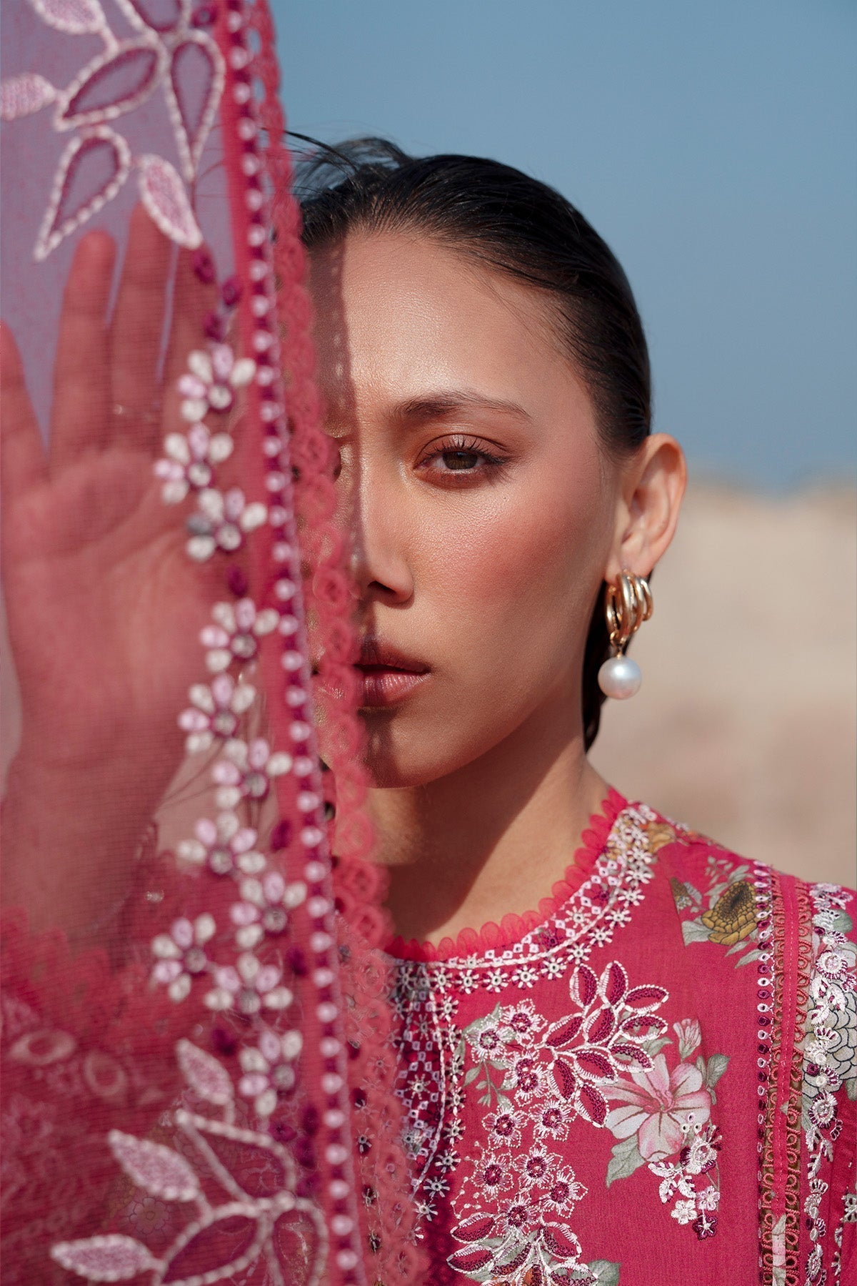 Afrozeh | Summer Together 25 | Pink Ruby - Saira Saqlain