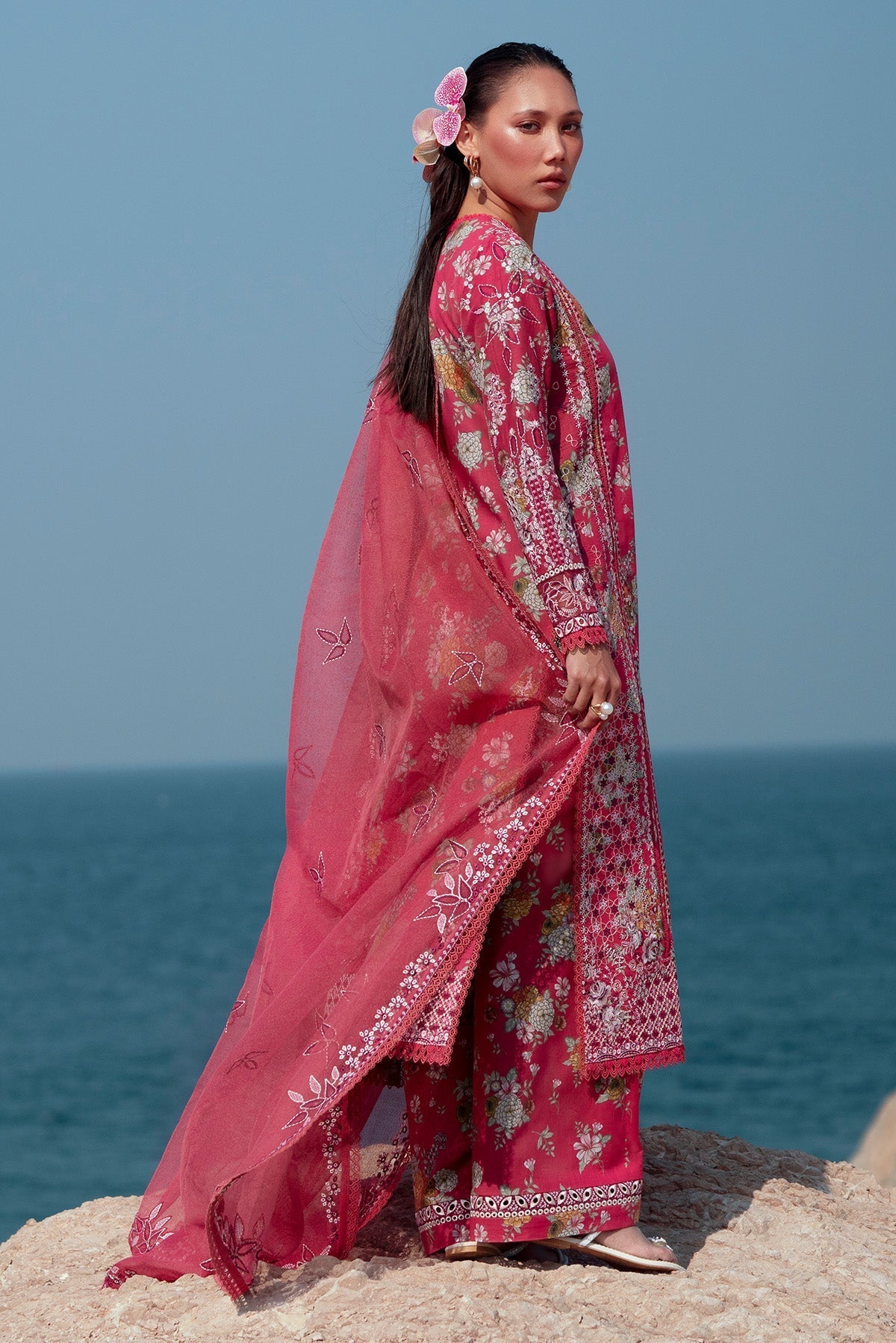 Afrozeh | Summer Together 25 | Pink Ruby - Saira Saqlain