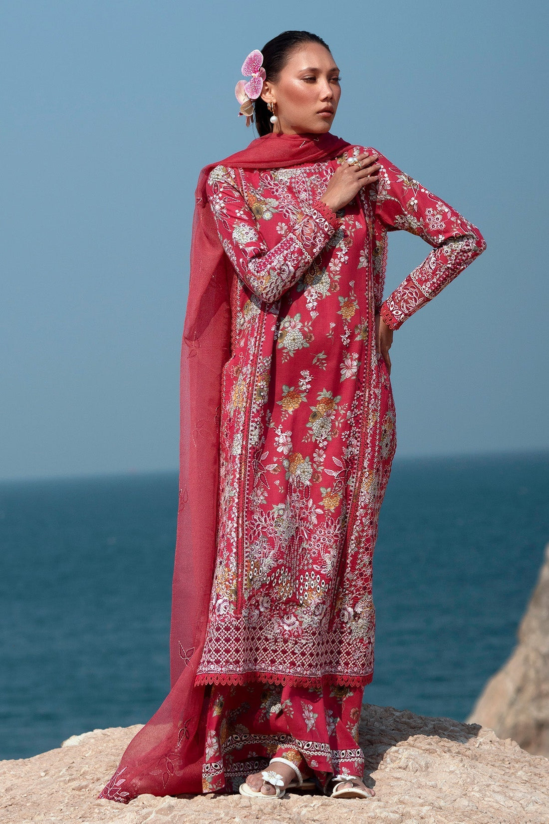 Afrozeh | Summer Together 25 | Pink Ruby - Saira Saqlain