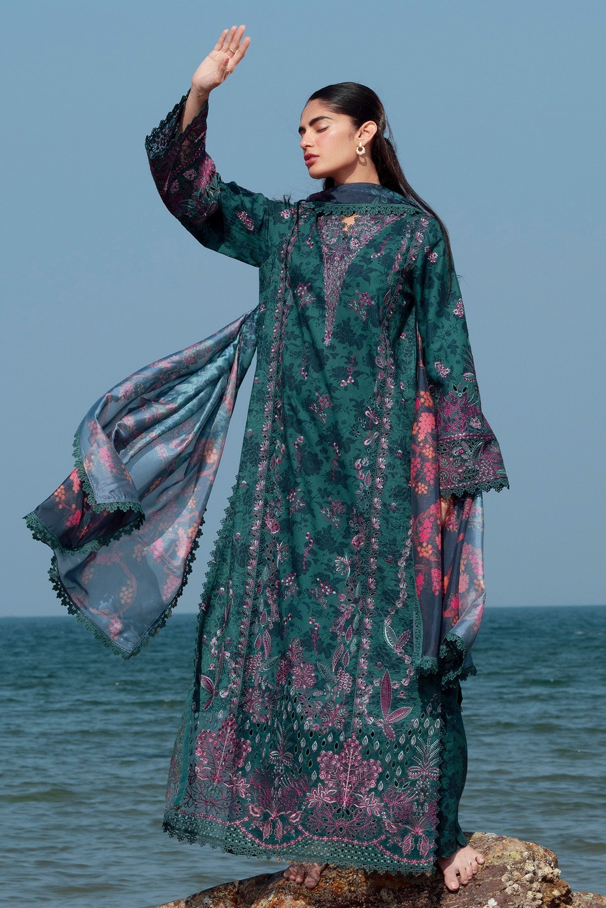Afrozeh | Summer Together 25 | Emerald - Saira Saqlain