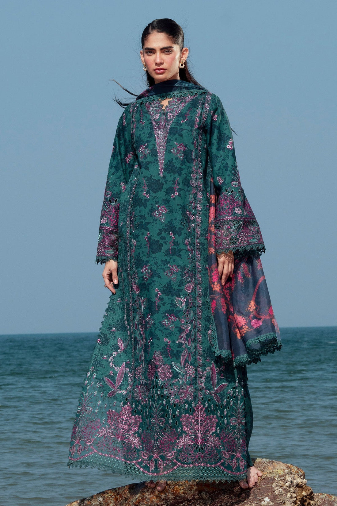 Afrozeh | Summer Together 25 | Emerald - Saira Saqlain