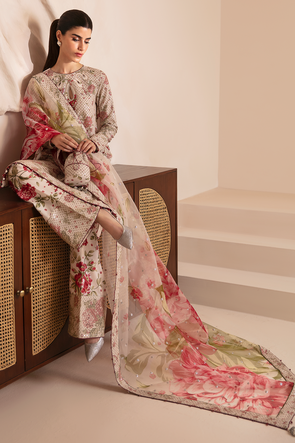 Jazmin | Formals Collection | Raw Silk UR-7034 - Saira Saqlain